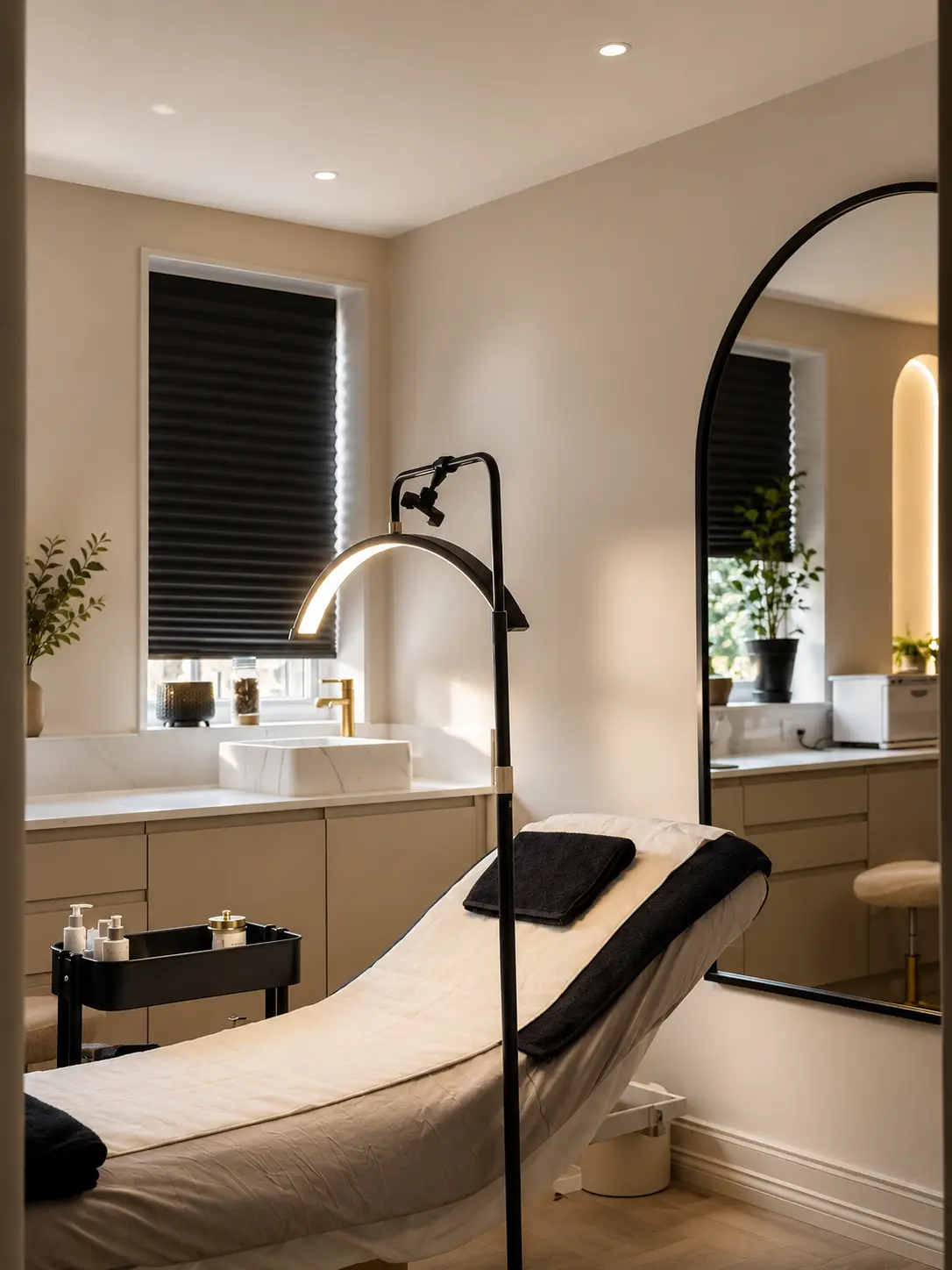 The treatment room at Zazura Skin & Laser Clinic in Durham